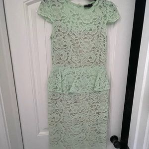 Lace, knee length dress
